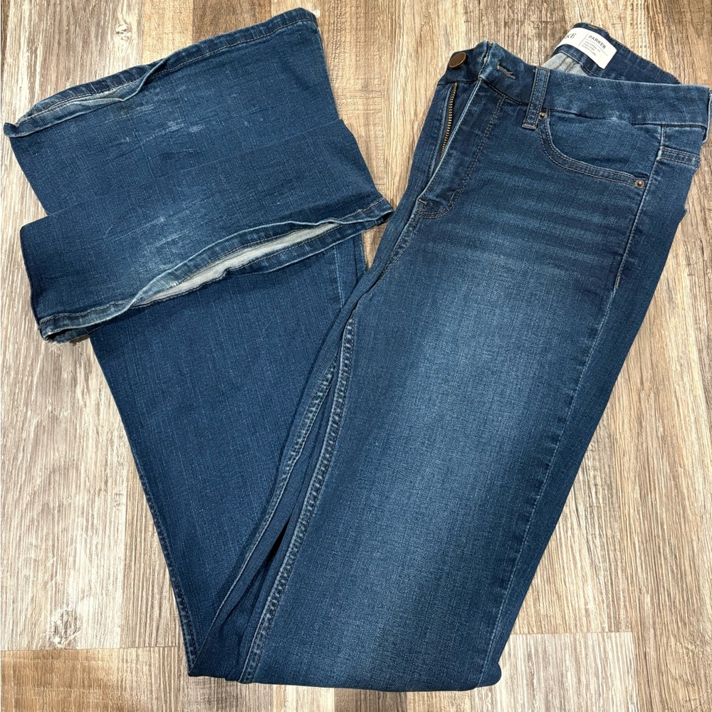 BKE Women's Flare & Wide Leg Jeans - Dark Blue